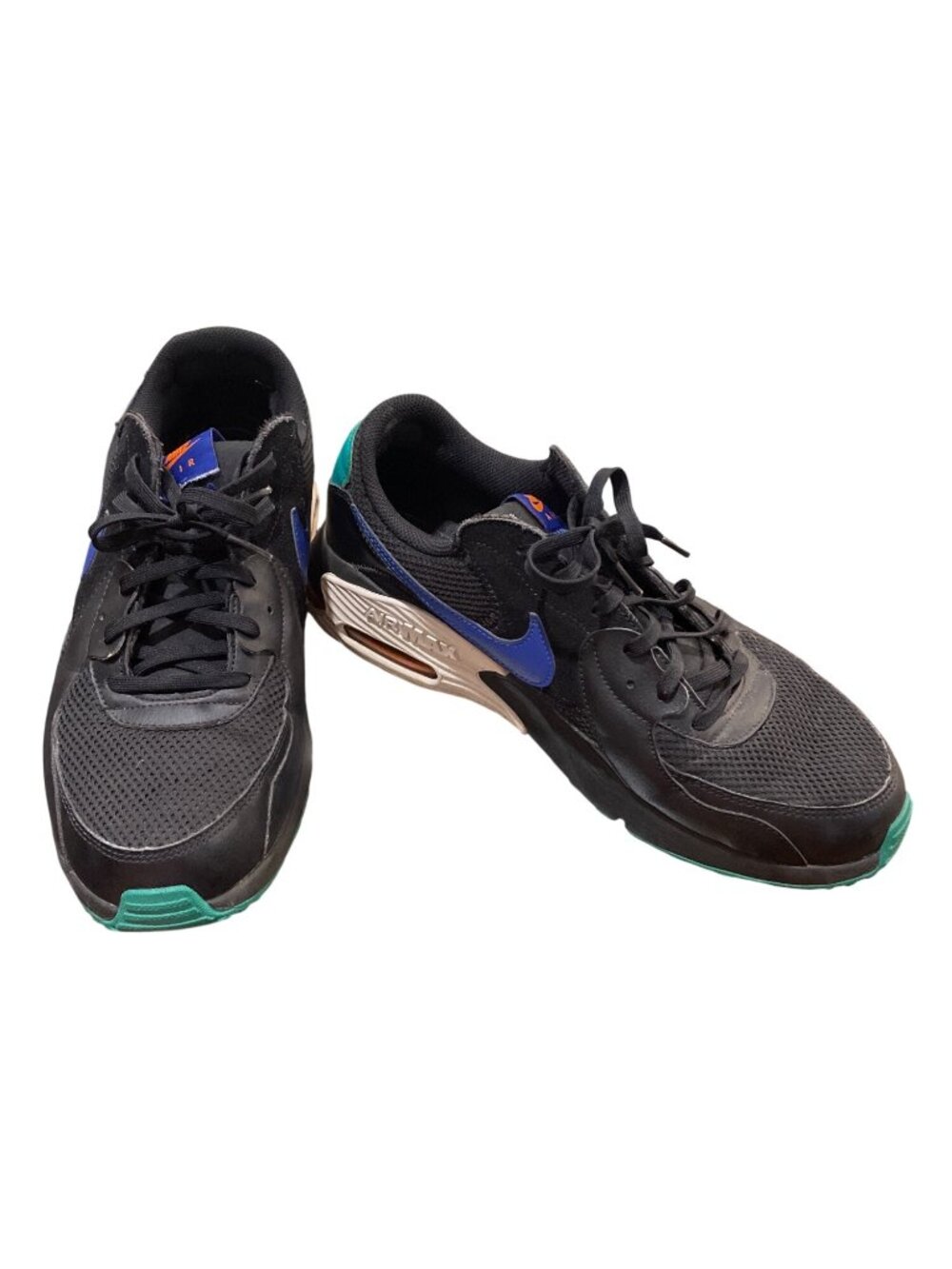 Nike Air Max Excee mens leather black blue neptune sneakers sz 10.5 SKU 10-228